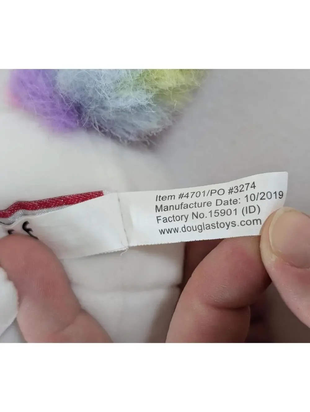Douglas Co Cuddle Toys Rainbow Unicorn Plush Toy
